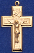 Gold Hollow Cross