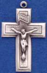 C314 sterling hollow crucifix