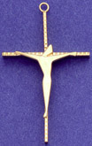 C218 large gold wire crucifix
