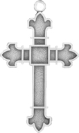 C457 sterling plain cross