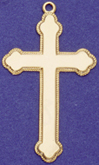 C96 gold plain cross