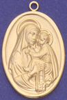 C302H hollow gold mother and child medal