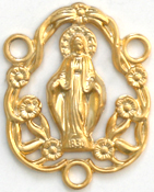 Gold Miraculous rosary center