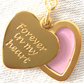 SL5031 20mm heart slide locket