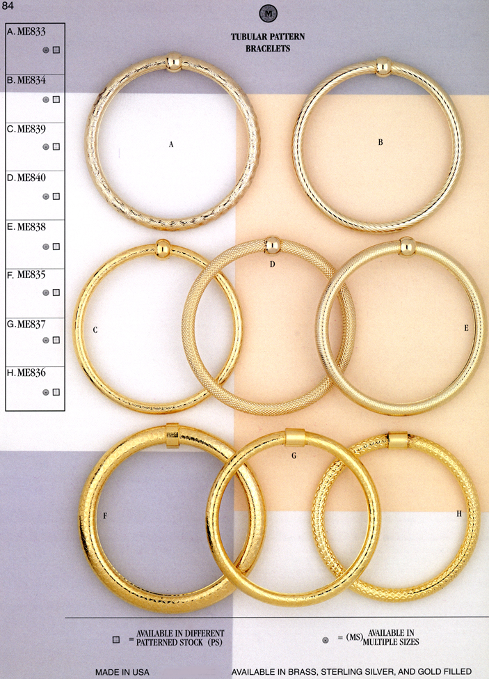 tubular bracelets