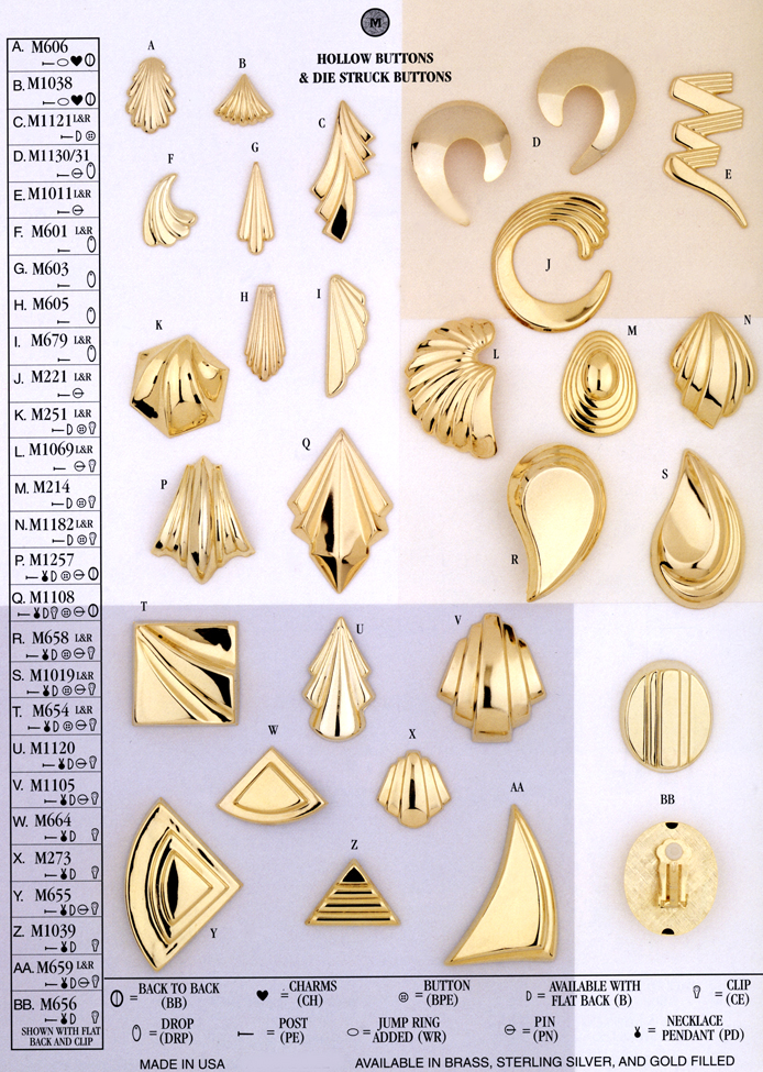 Pg 24 Hollow and Die Struck Button Earrings