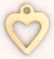 M471 flat die struck heart charm