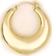 L313 Plain Hollow Hoop Earring