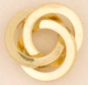M1869 Square tube love knot earring