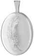 L6701 feather 10mm oval locket