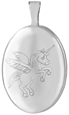L6702 unicorn 10mm oval locket