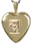 4018 embossed king of hearts locket