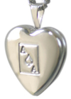 sterling ace of spades heart locket