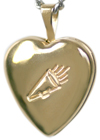 4024 cheerleader heart locket