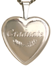 L4066 sterling graduate heart locket