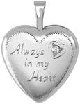 L4113 Always in my heart with diamond locket