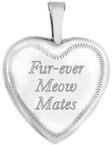 L4015 pet cat heart locket