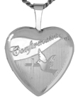 L4040 Confirmation heart locket
