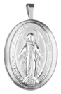 L7025 oval miraculous locket