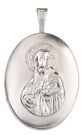 L7032 oval sacred heart locket