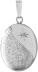 L7072 small oval locket footprints