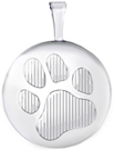 L542 paw 16mm round locket