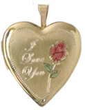 L5050 Love you heart locket