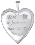 L5098 mother daughter heart locket