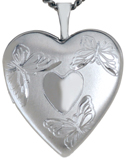 L5126 butterflies with heart locket