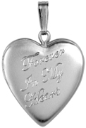 memorial sterling heart locket