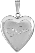 L5170 sterling nana heart locket