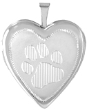L-5236 Paw pet Cremation Locket