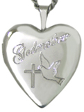 sterling godmother locket