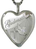 sterling godmother heart locket