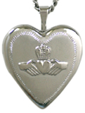 claddagh heart locket