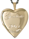 L5051 Grad Heart Locket