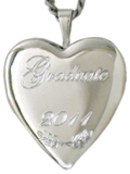 sterling grad locket