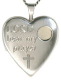 prayer wish heart locket