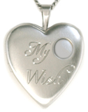 wish heart locket