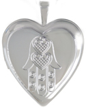 L5176 hamsa heart locket