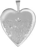 L5246 half scroll on 20mm heart locket
