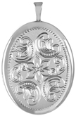 L8050A scroll 20mm oval locket