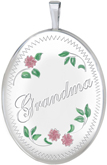 L8065 Oval grandma locket