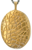 L8009 reptile 20 oval locket