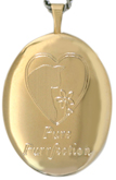 L8021 perfection oval cat locket