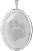 L8115CR oval pet memorial locket