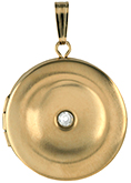 impressed shere locket with stone