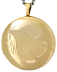 L1001 Dove 22mm round locket