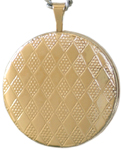 L1012 Diamond Pattern 22mm round locket