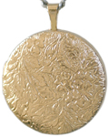 L1013 Floral Pattern 22mm round locket